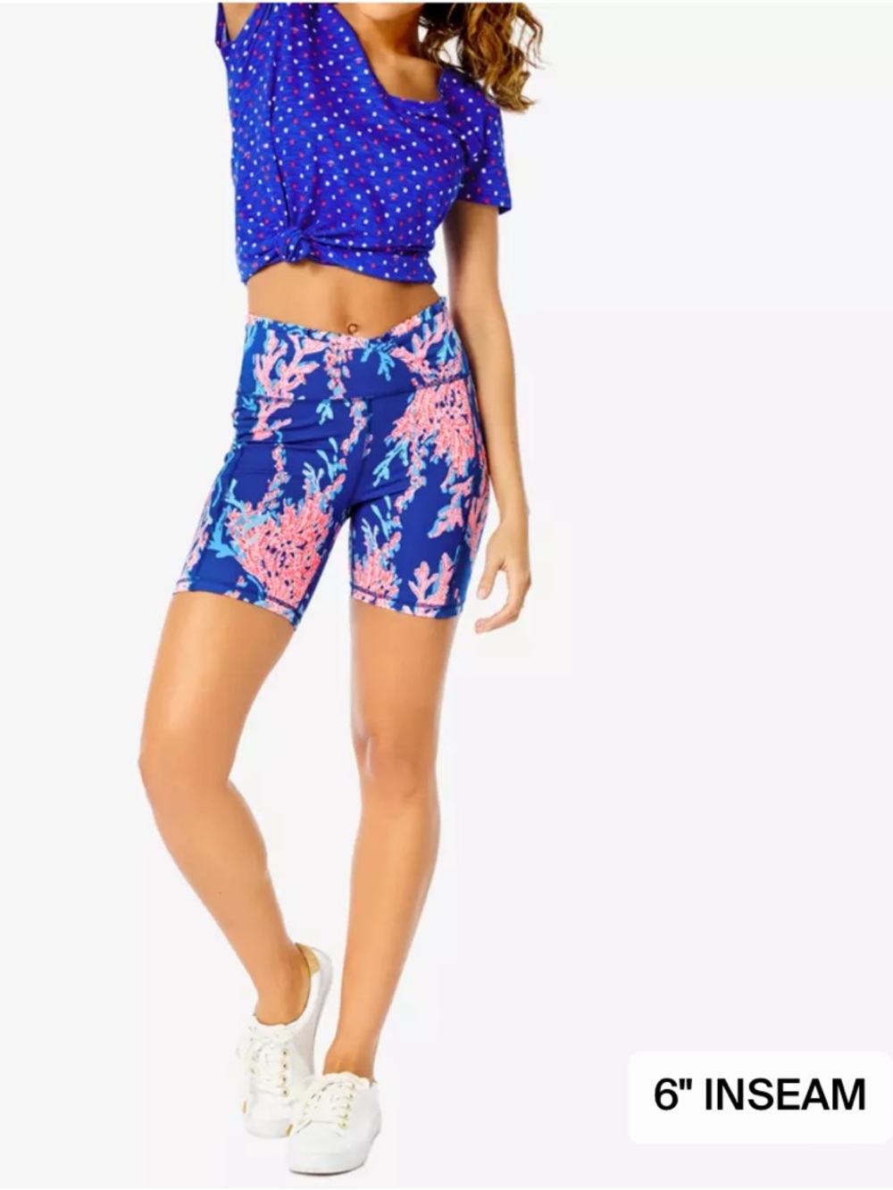 Luxletic Weekender High-Rise Bike Women's 6" Golf Shorts - Size Medium